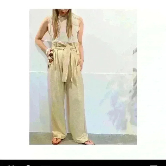 Saint Holiday Pants - Saint Holiday No Plans  Pants Linen Wide Leg
